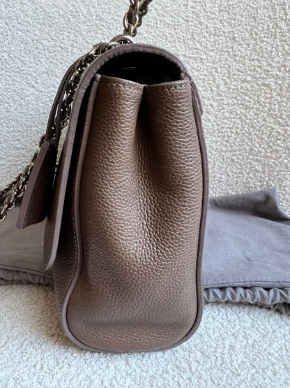Mulberry Taupe Medium Lily with Silver Hardware (RRP £1095)