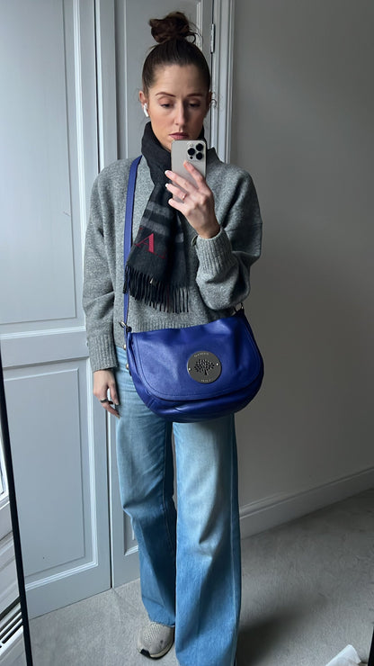 Mulberry Blue Daria Satchel (RRP £795)