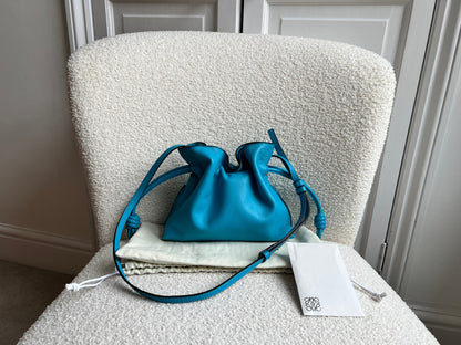 Loewe Cyan Mini Flamenco Clutch Bag (RRP £1800)