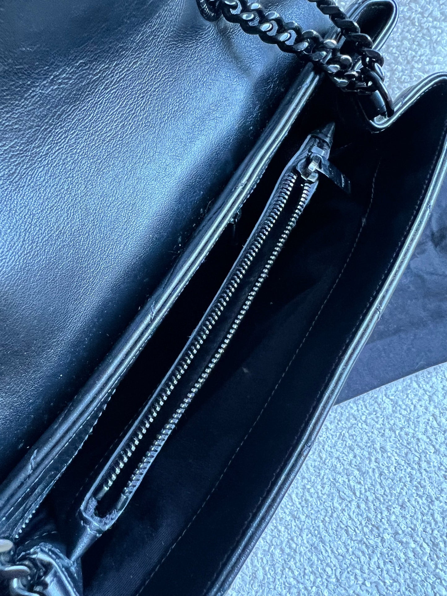 Yves Saint Laurent (YSL) Medium Black on Black LouLou (RRP £2,150)