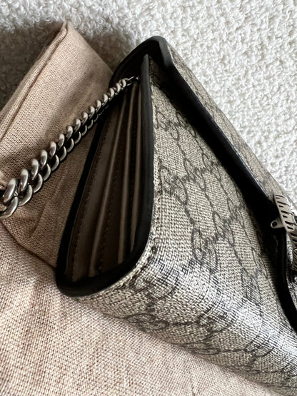 Gucci Dionysus GG Supreme Chain Wallet (RRP £1400)