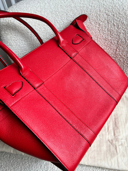 Mulberry Fiery Red Zipped Bayswater (RRP £1,350)