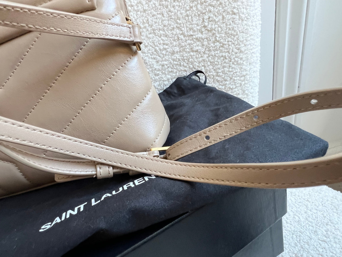 Yves Saint Laurent (YSL) Dark Beige Toy Lou Lou (RRP £1,350)