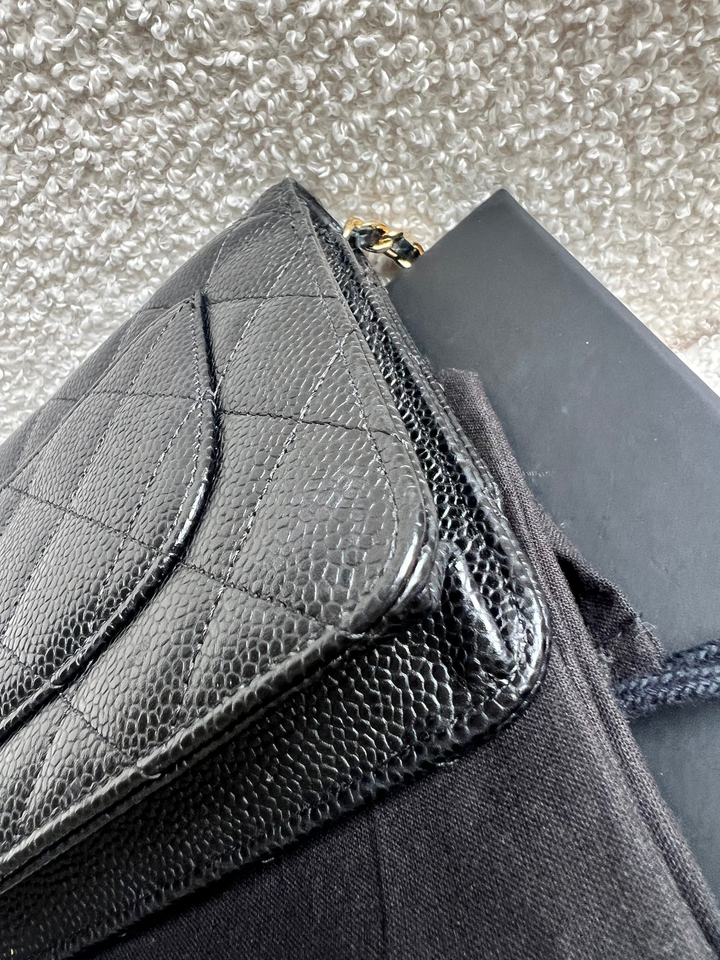 Chanel Black Caviar Wallet on Chain (RRP £2,930)