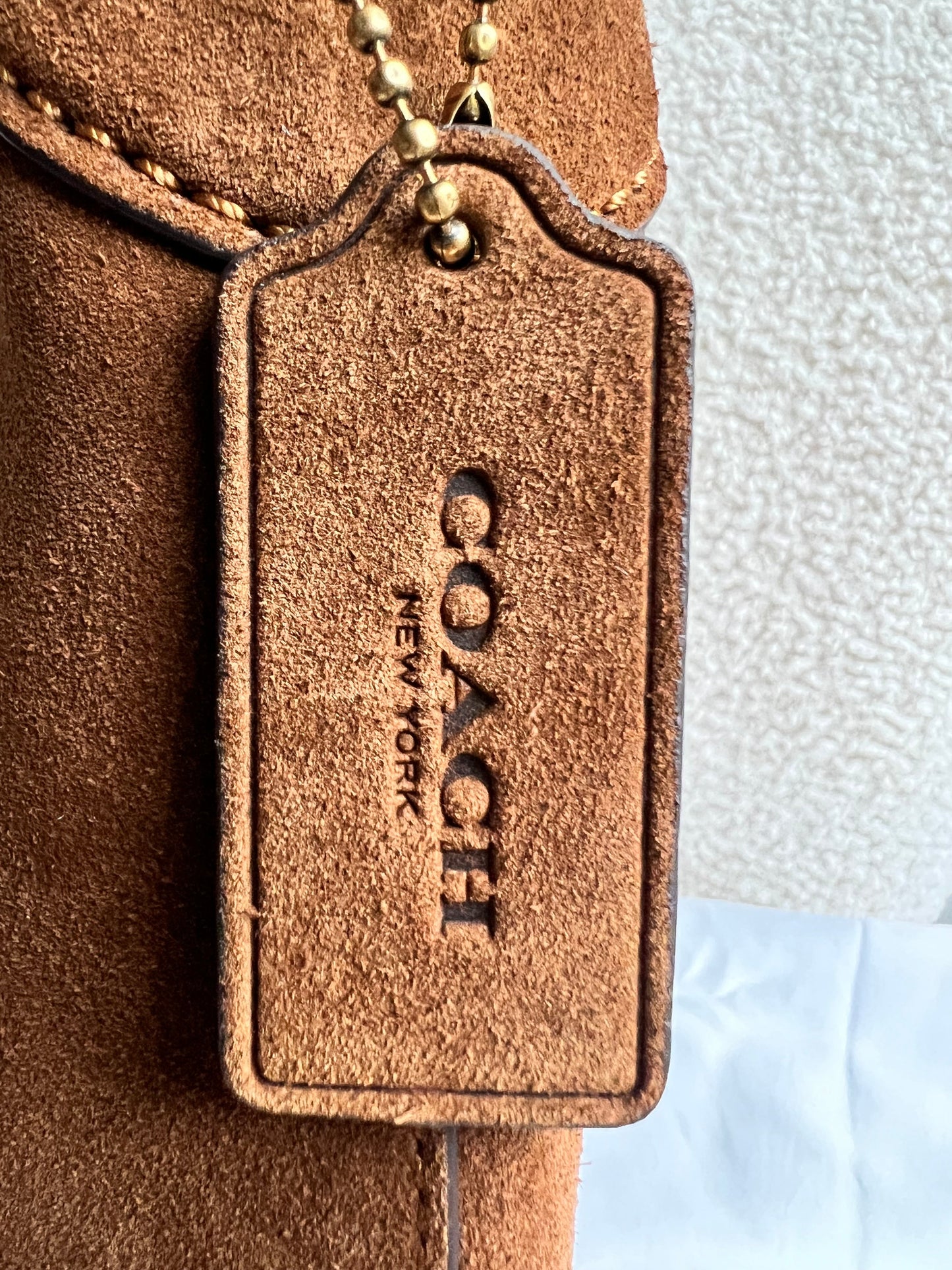 Coach Brown Suede Brooklyn 28 Shoulder Bag (RRP £350)