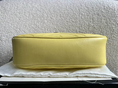 Gucci GG Pale Yellow Marmont Small Shoulder Bag (RRP £1440)