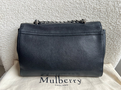 Mulberry Black Medium Lily with Silver Hardware (RRP £1095)