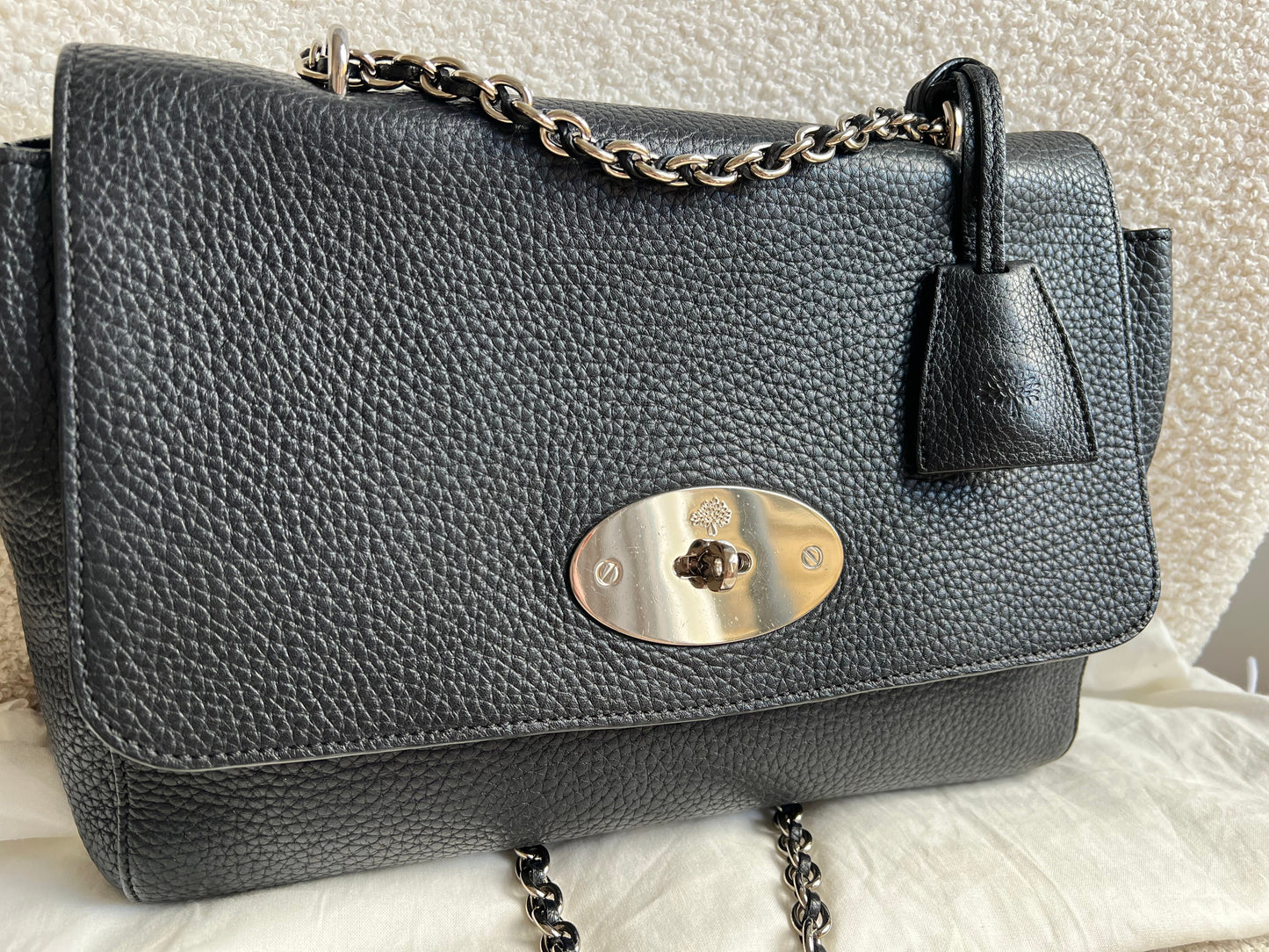 Mulberry Black Medium Lily with Silver Hardware (RRP £1095)