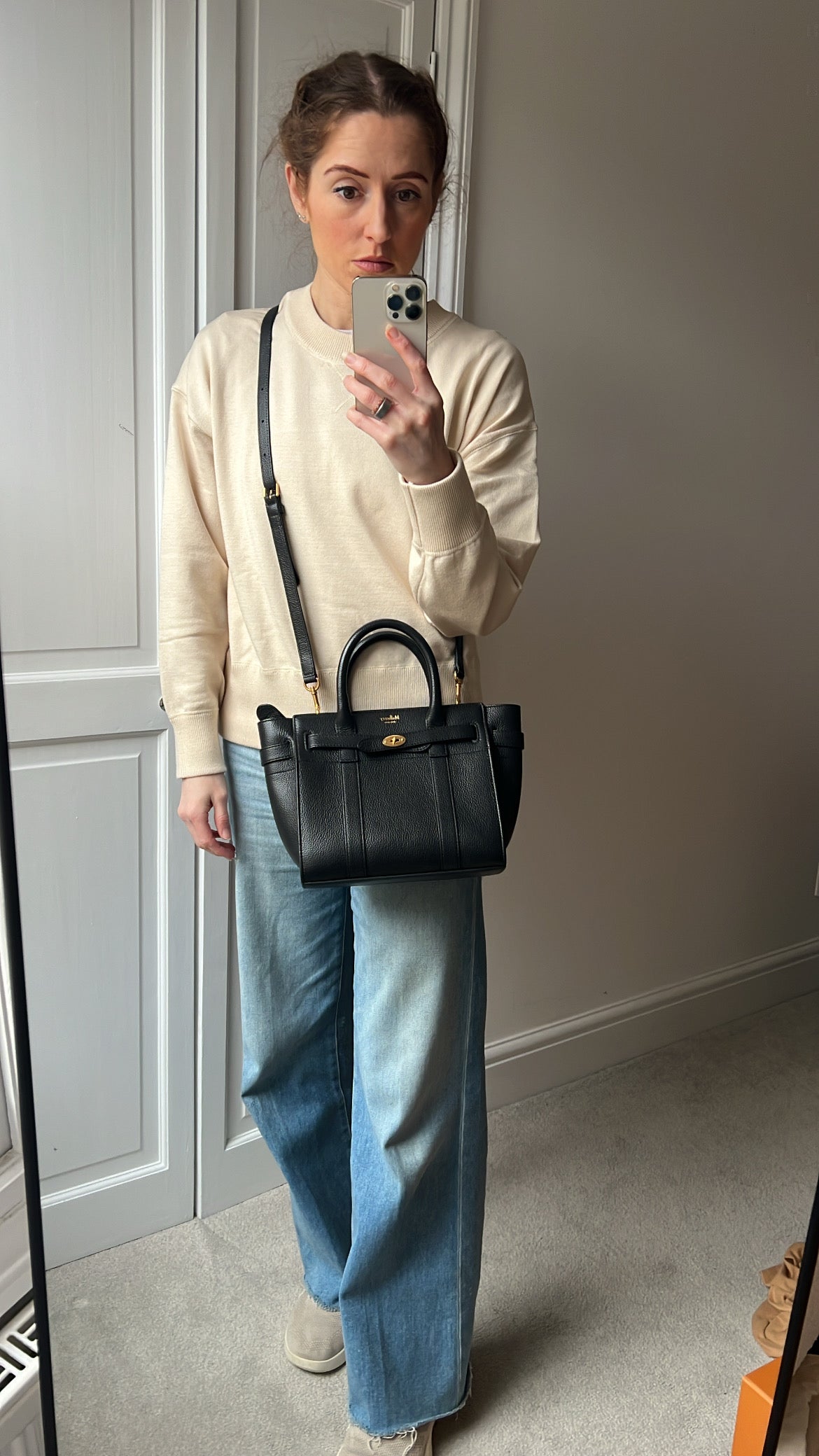 Mulberry Black Mini Zipped Bayswater (RRP £1095)