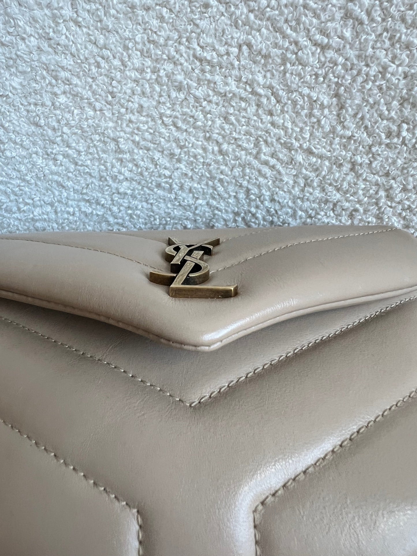 Yves Saint Laurent (YSL) Dark Beige Toy Lou Lou (RRP £1,350)