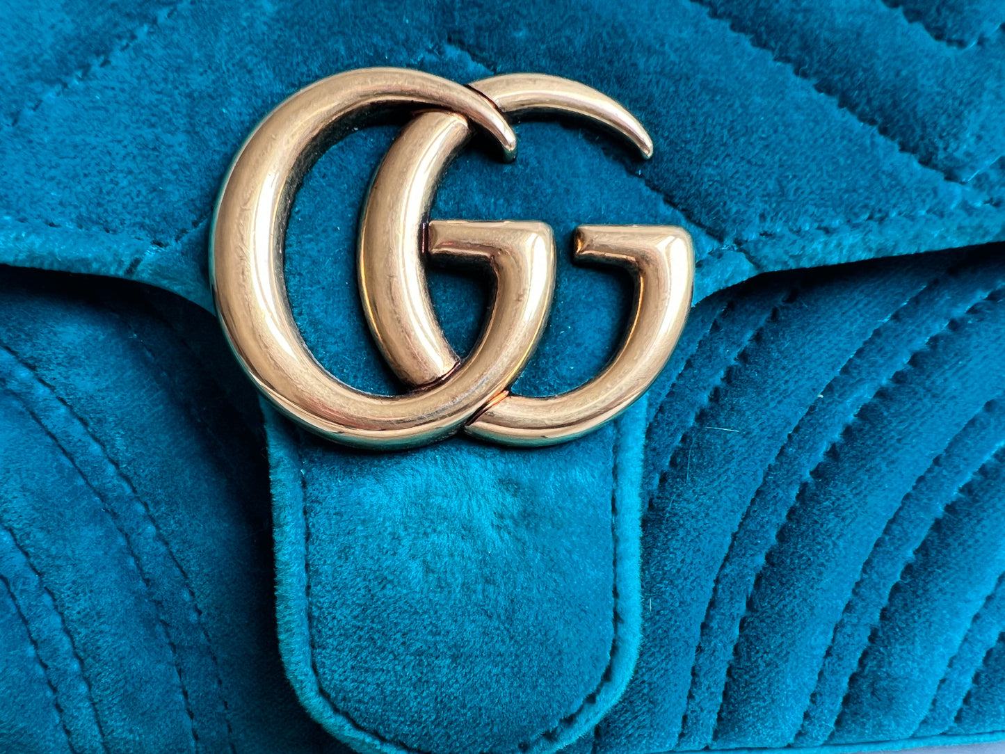 Gucci GG Mini Velvet Marmont Mini Shoulder Bag (RRP £1295)