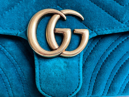 Gucci GG Mini Velvet Marmont Mini Shoulder Bag (RRP £1295)