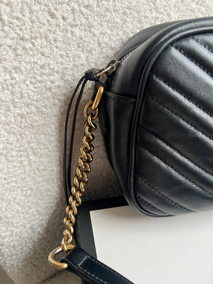 Gucci GG Black Marmont Small Shoulder Bag (RRP £1440)