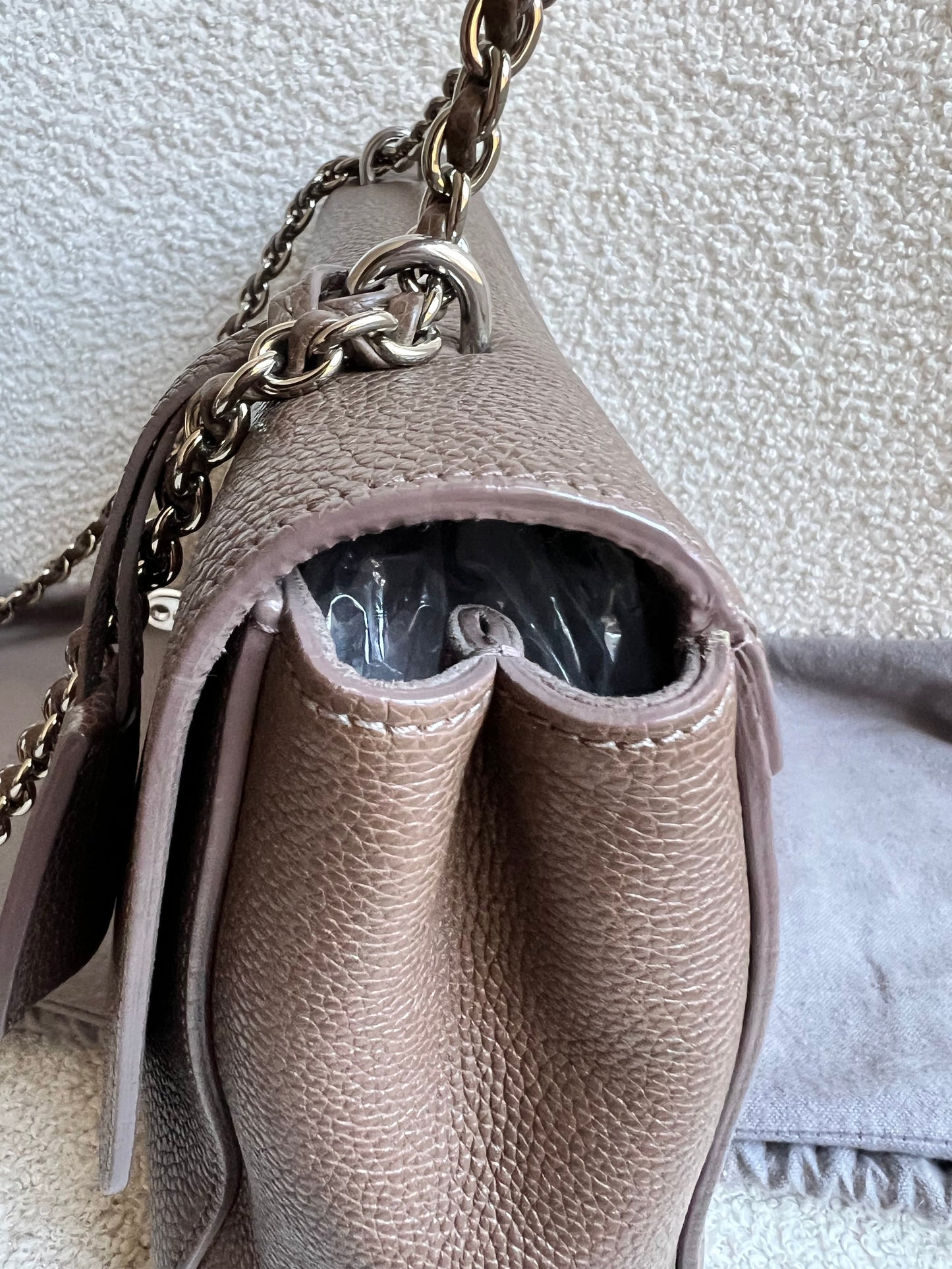 Mulberry Taupe Medium Lily with Silver Hardware (RRP £1095)