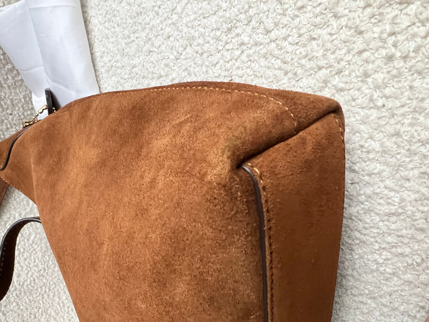 Coach Brown Suede Brooklyn 28 Shoulder Bag (RRP £350)