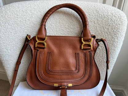 Chloe Tan Small Marcie Double Carry Bag (RRP £1690)