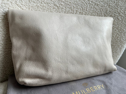 Mulberry Cream Clemmie Clutch (RRP £695)