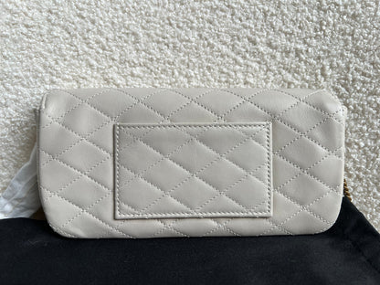 Yves Saint Laurent (YSL) Blanc Vintage Gaby Phone Pouch (RRP £920)