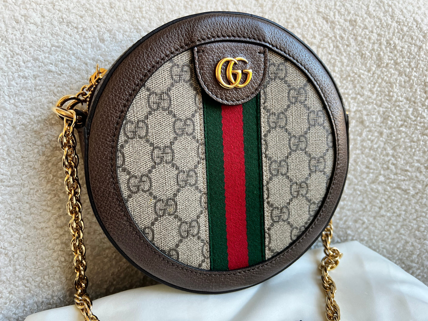 Gucci GG Ophidia Mini GG Round Shoulder Bag (RRP £1,270)