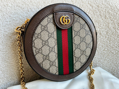 Gucci GG Ophidia Mini GG Round Shoulder Bag (RRP £1,270)