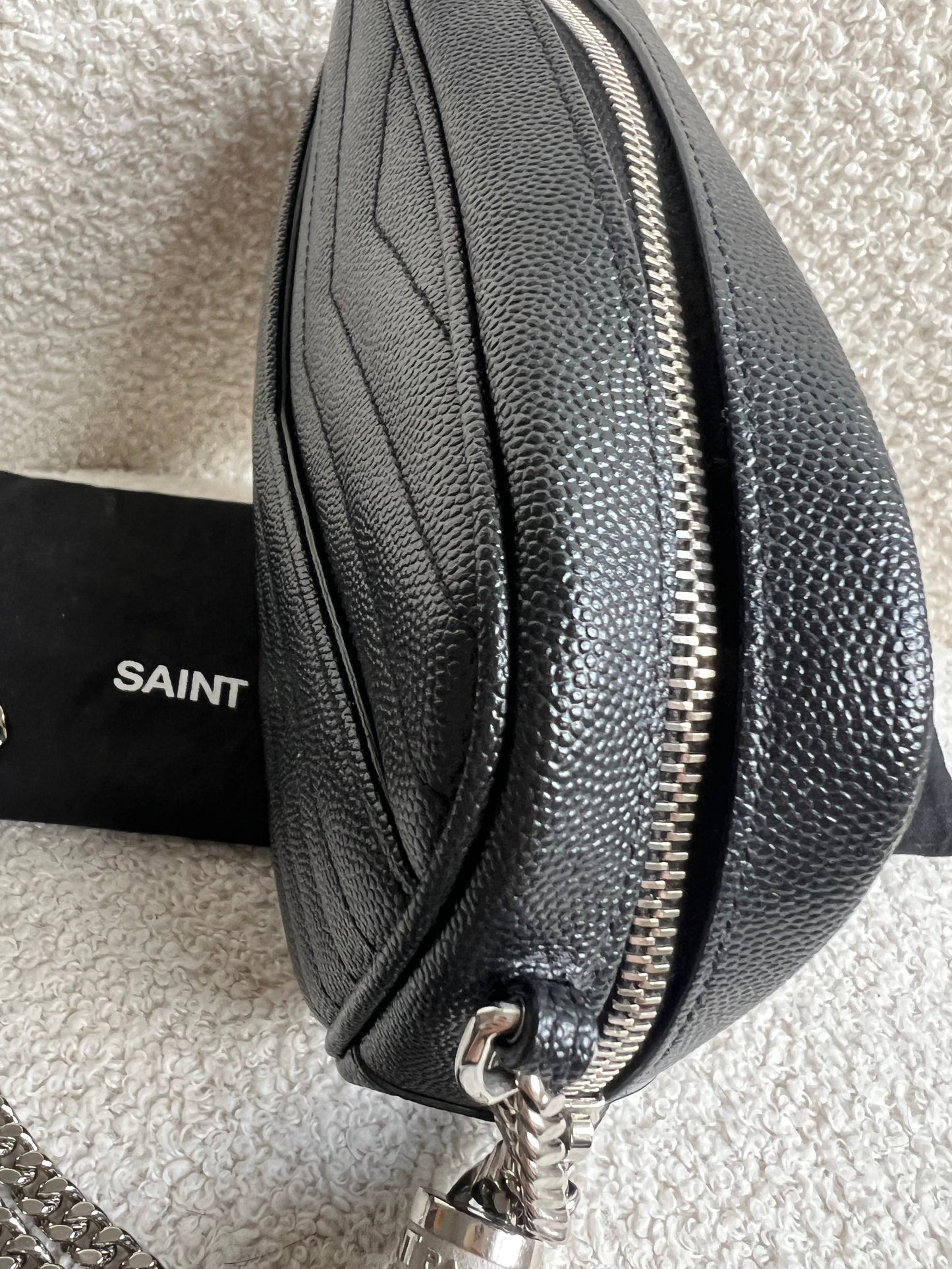 Yves Saint Laurent (YSL) Black Mini Lou Camera Bag (RRP £1285)