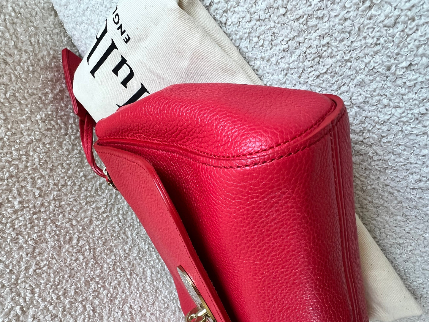 Mulberry Hibiscus Red Regular Lily with Gold Hardware (RRP £995)
