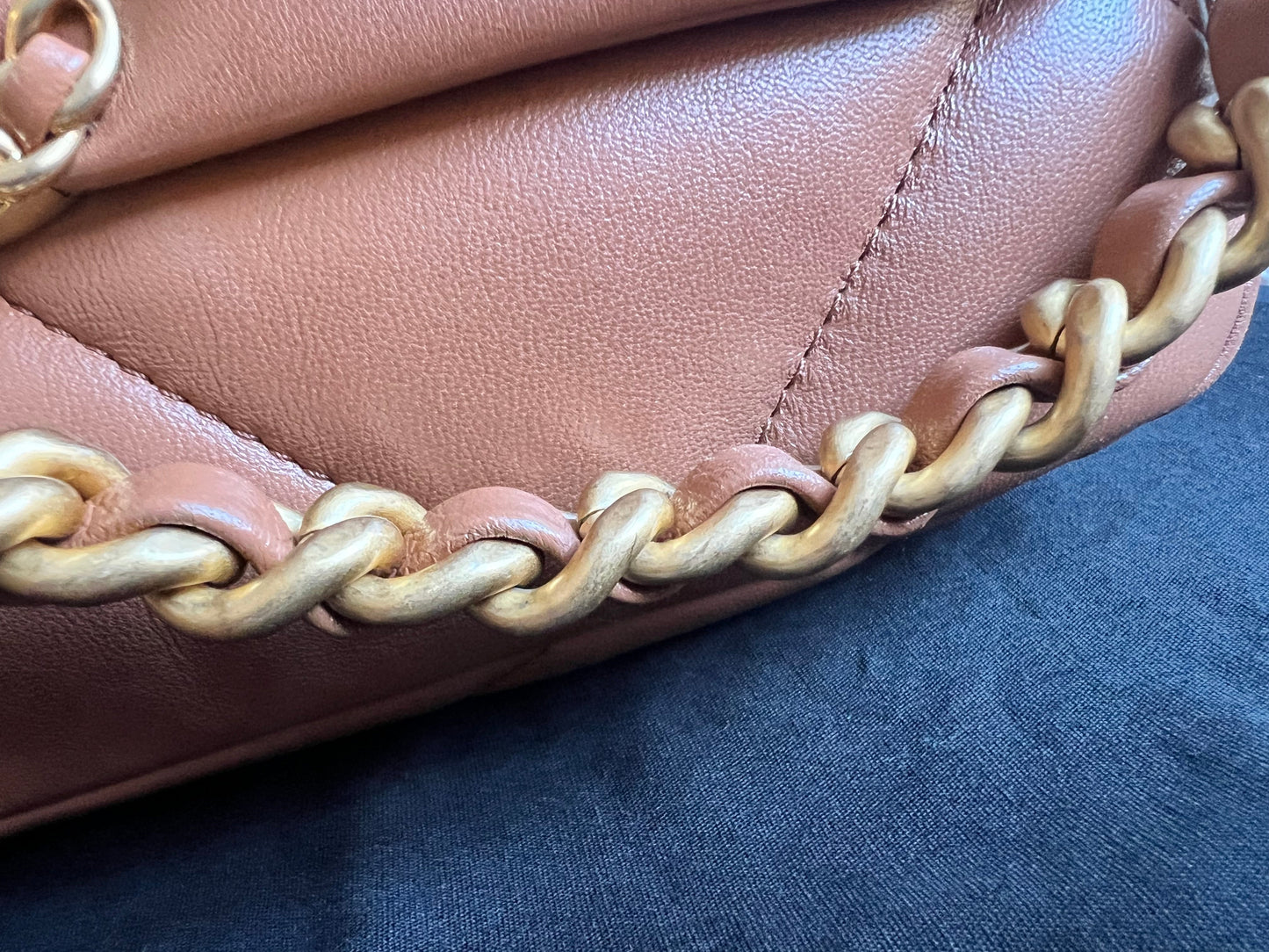Chanel Small 19 in Caramel Lambskin (RRP £5,590)