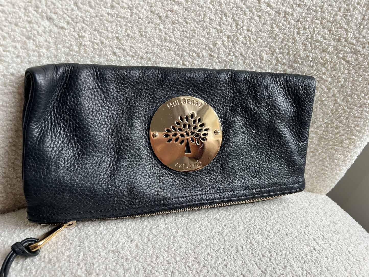 Mulberry Black Daria Clutch (RRP £550)