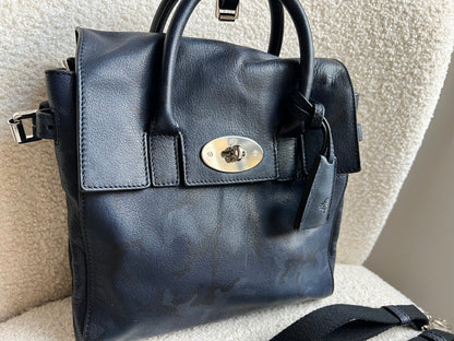 Mulberry Mini Cara Backpack in Midnight Blue Camo Printed Goat (RRP £995)