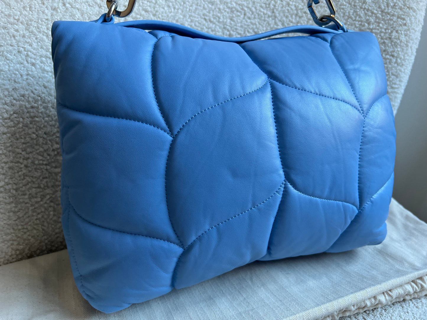 Mulberry Cornflower Blue Softie in Pillow Effect Nappa Leather (RRP £1650)