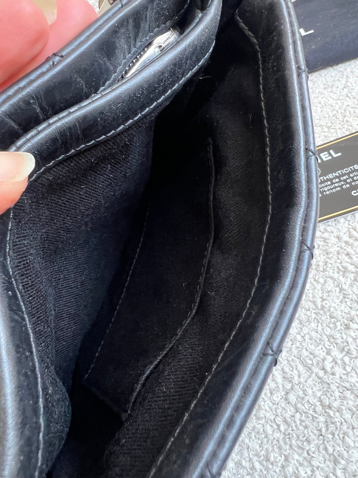 Chanel Black Quilted Messenger Bag