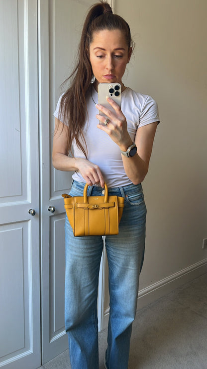 Mulberry Deep Amber Micro Zipped Bayswater (RRP £795)