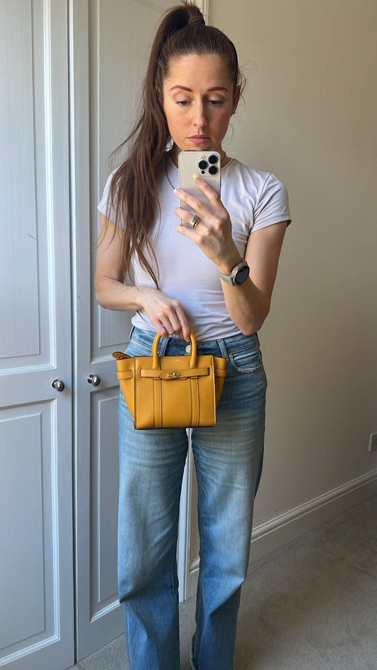Mulberry Deep Amber Micro Zipped Bayswater (RRP £795)