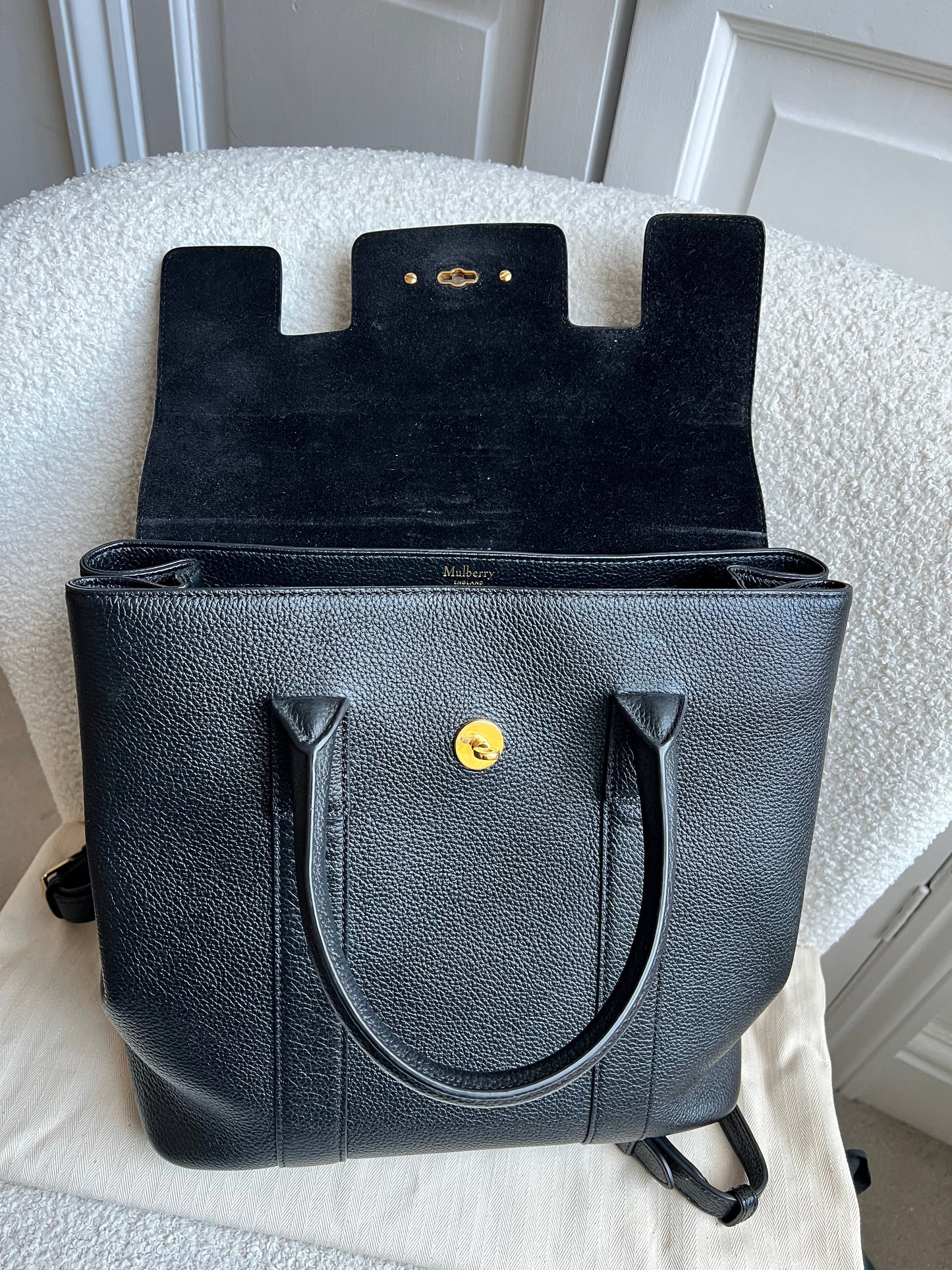 Mulberry Black Bayswater Backpack (RRP £995)