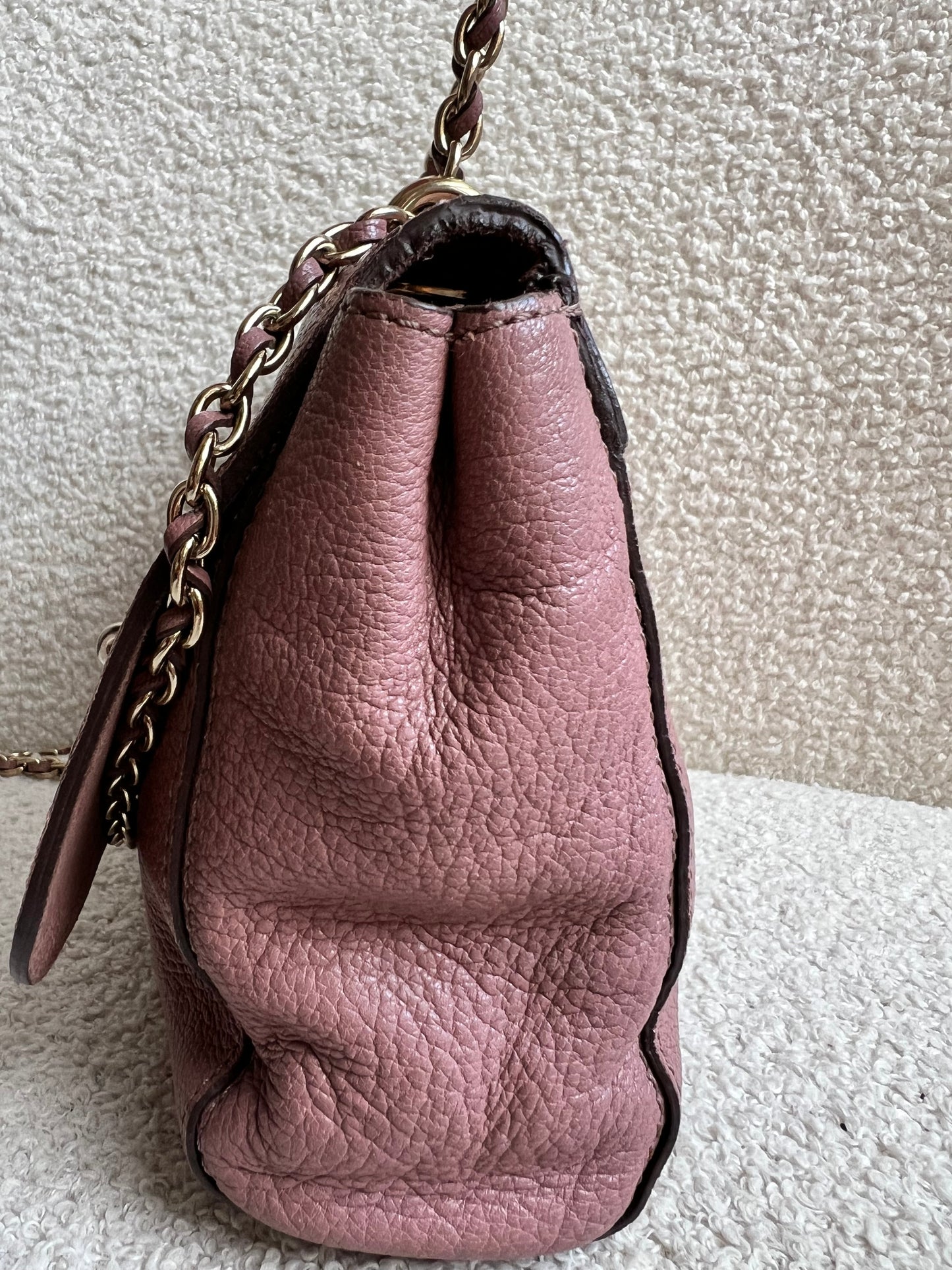 Mulberry Blush Regular Lily with Gold Hardware