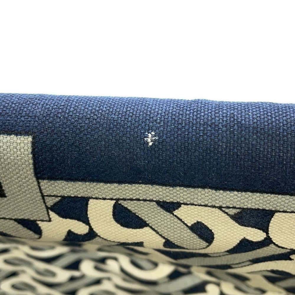 BURBERRY TBMonogram Folding Deck Chair Natural/Navy Wood Cotton