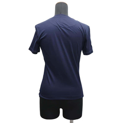 HERMES Jungle Love Cut and Sew Size 34 Navy/White Cotton100%