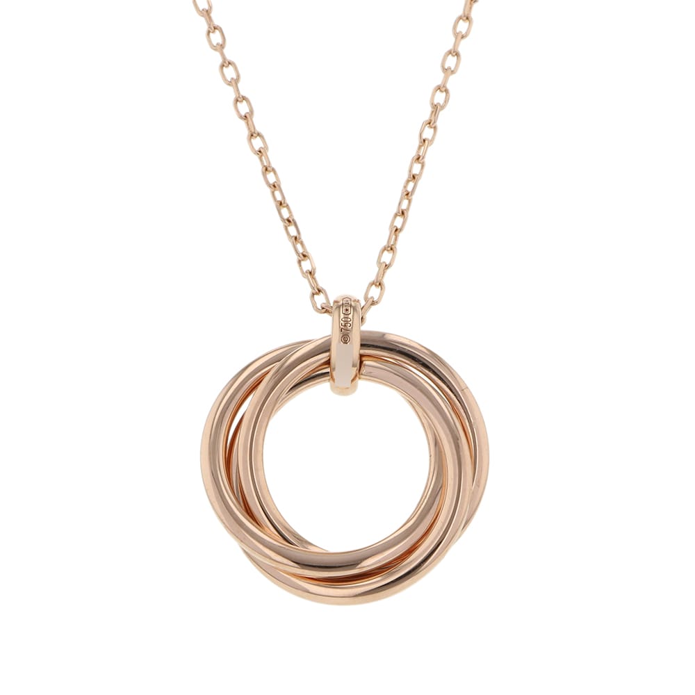 CARTIER Trinity Necklace 2009 Christmas Limited EditionB3044700 18K Pink Gold