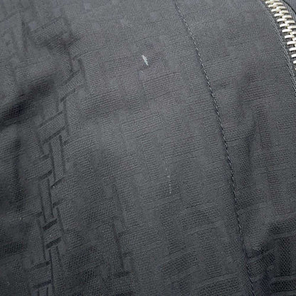 HERMES Zip-up Dress Mosaique motif Size 40 Black Cotton100%