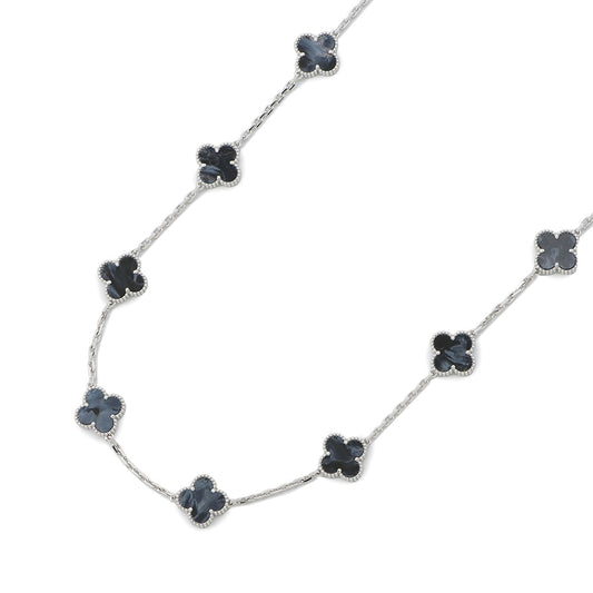 Van Cleef & Arpels Vintage Alhambra long necklace 20 motifsVCARP7S500 18K White Gold