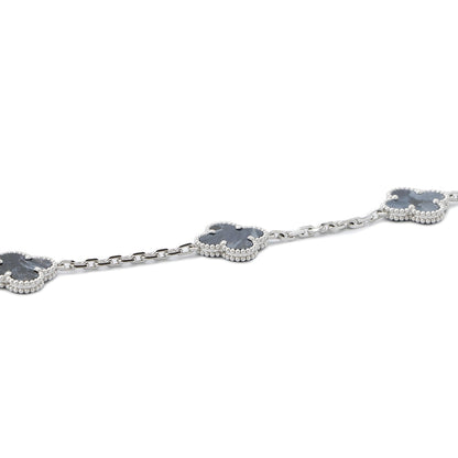 Van Cleef & Arpels Vintage Alhambra long necklace 20 motifsVCARP7S500 18K White Gold