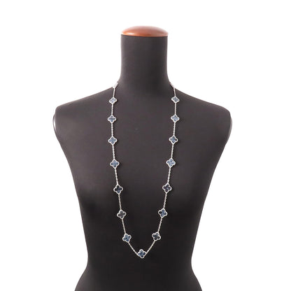 Van Cleef & Arpels Vintage Alhambra long necklace 20 motifsVCARP7S500 18K White Gold