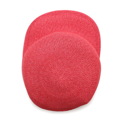 HERMES Emma Cap Size 57 Pink Paper 81% Polyester 19%