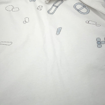 HERMES Fragment Equestress T-Shirt Size XXL White Cotton100%