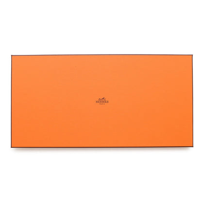 HERMES SELLIER Sellier Navy Cashmere 85% Silk15%