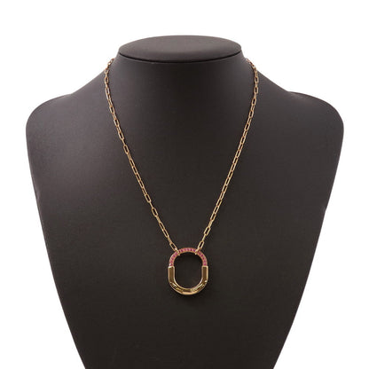 TIFFANY&Co. Padlock Pendant Size Medium73965950 18K Pink Gold