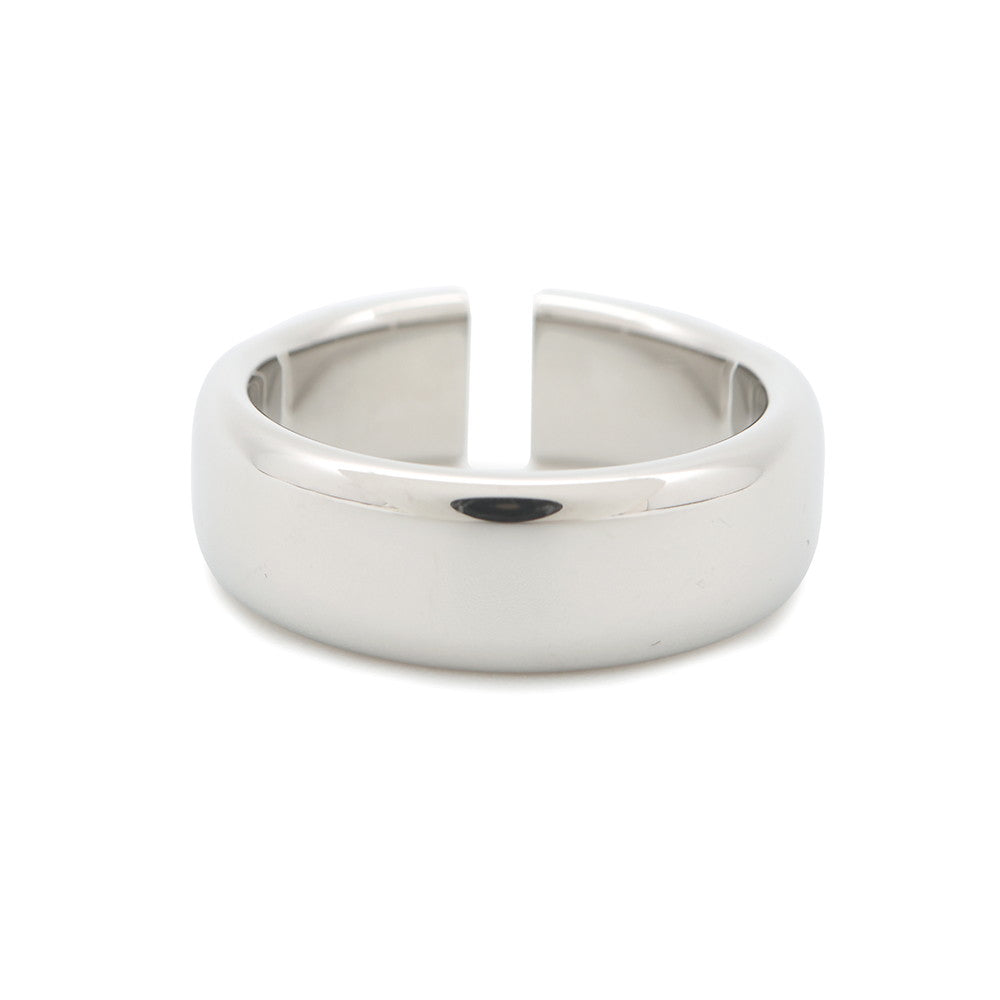 HERMES ★Etrier Ring Size 64 Blue RunH100060FJ0360 Metal