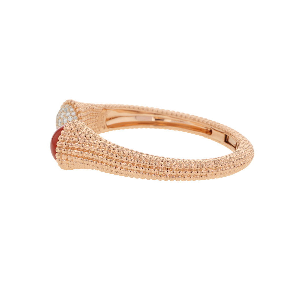 Van Cleef & Arpels Perlée Couleur Bracelet Medium Model Size MVCARP27400 18K Pink Gold