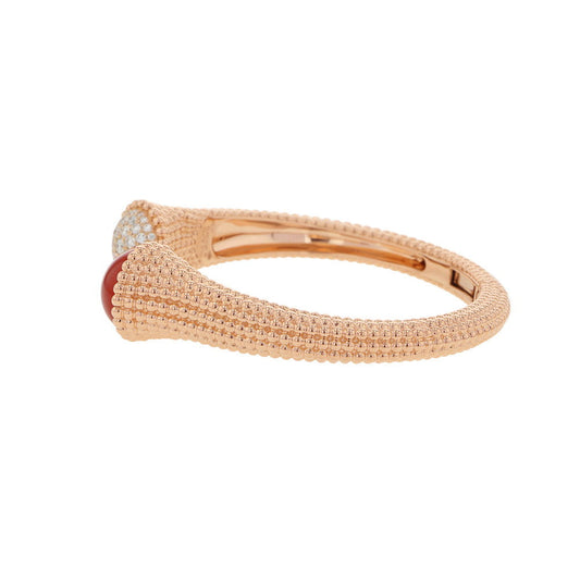 Van Cleef & Arpels Perlée Couleur Bracelet Medium Model Size MVCARP27400 18K Pink Gold