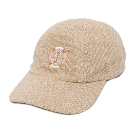 HERMES Cap Davis Yacht Size L Sable Cotton100%